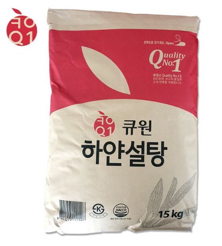 [삼양] 삼양 큐원 하얀설탕 15kg-백설탕/흰설탕/정백당 박스포장