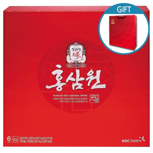 [정관장] 홍삼원 70ml×60포 선물세트(쇼핑백증정)