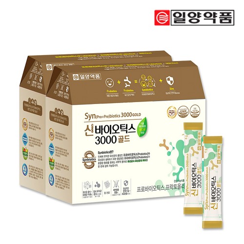 일양 신바이오틱스 3000 골드 180포(6개월분)-유산균/장건강/아연