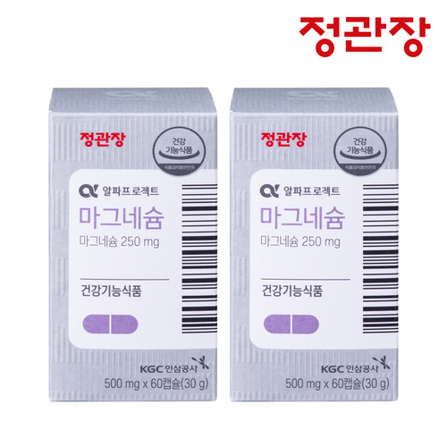 정관장 알파프로젝트 마그네슘 500mg 60캡슐X2박스