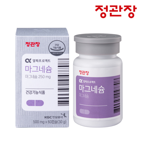 정관장 알파프로젝트 마그네슘 500mg 60캡슐