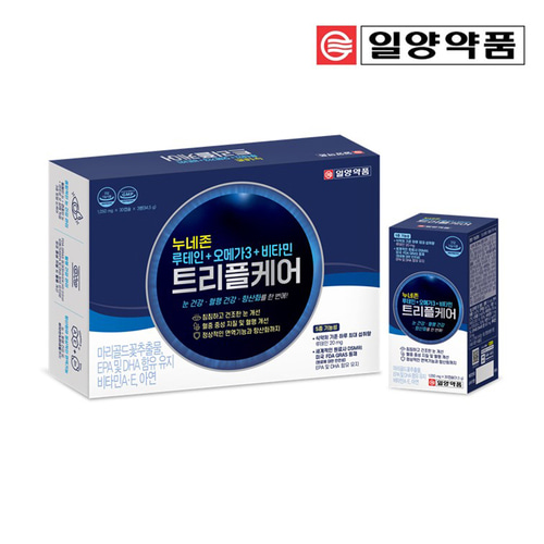 일양약품 누네존(루테인+오메가3+비타민)트리플케어 90캡슐-눈건강 혈행건강 항산화